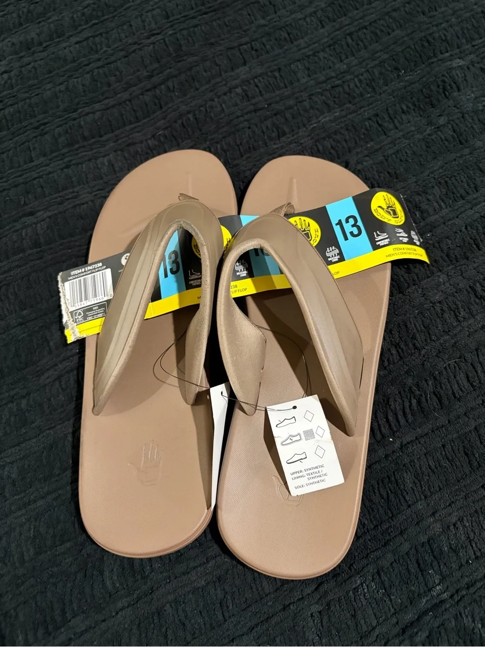 Body Glove Men's Tan Flip Flop Sandals